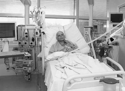 Alexander Litvinenko, en su lecho de muerte en un hospital de Londres.