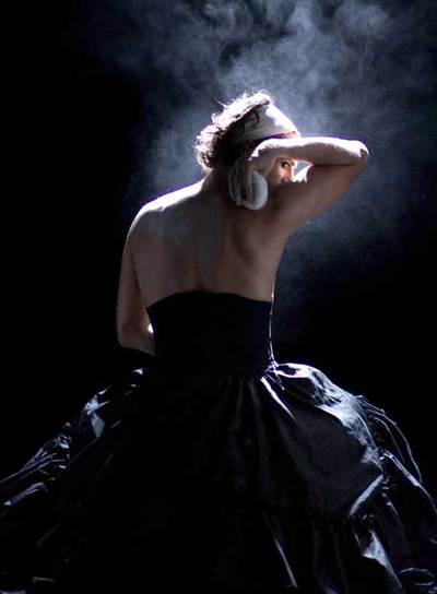 La actriz Blanca Portillo, en un ensayo de  Barroco,  que abre temporada en el Centro Cultural de la Villa.