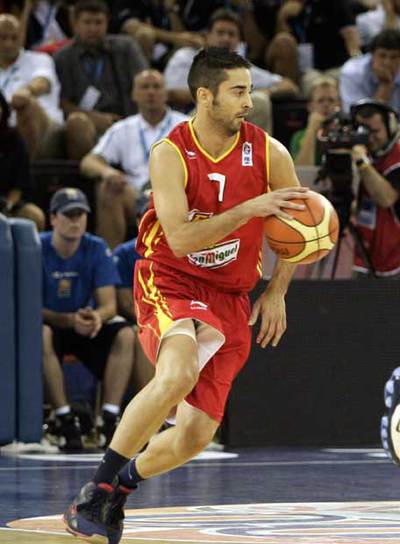 Navarro, el domingo pasado, durante el partido España-Rusia.