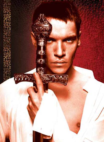 Jonathan Rhys Meyers como Enrique VIII, en  Los Tudor. 