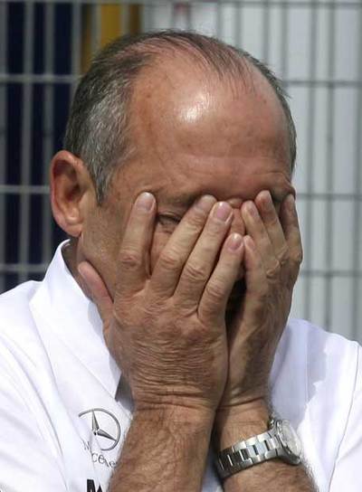Ron Dennis, durante la carrera de este año en Hungría.