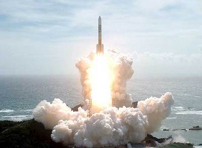 Lanzamiento ayer del  Kaguya  en Kagoshima (Japón).