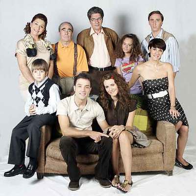 Los protagonistas de  La familia Mata. 