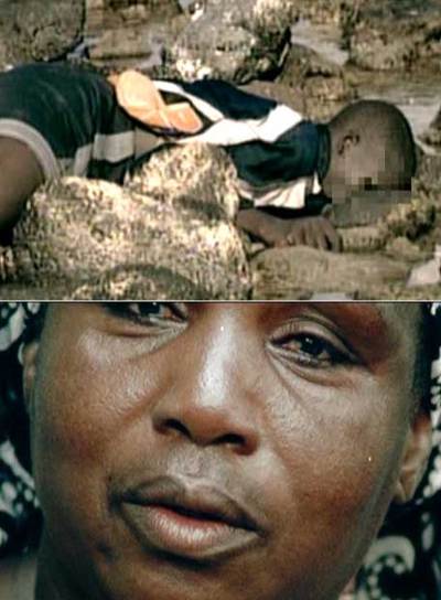 Dos imágenes del  spot  televisivo elaborado por el Gobierno español para emitirlo en Senegal. La mujer que aparece en la imagen inferior afirma: 