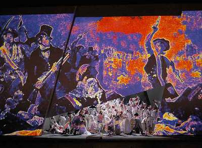 Representación en la capital japonesa de la ópera 'Andrea Chénier' en la producción del Nuevo Teatro Nacional de Tokio que se verá en el Liceo.