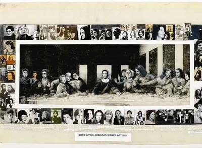 'Algunas artistas norteamericanas vivasLa última cena' (1972), de Mary Beth Edelson.