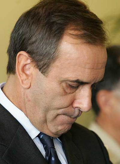 El ministro de Defensa, durante su comparecencia de ayer.