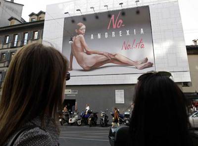 Una antimodelo contra la anorexia