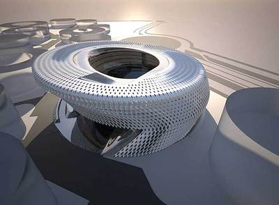 Zaha Hadid, en la Ciudad de la Justicia