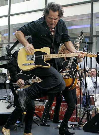 Bruce Springsteen actúa en un programa de la NBC el pasado 28 de septiembre.