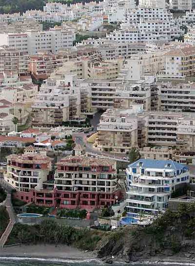 Vista aérea de Benalmádena (Málaga).