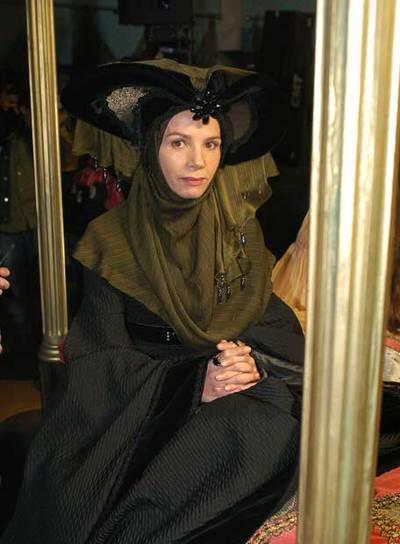 Victoria Abril, durante el rodaje en 2005 de 'Tirante el blanco', de Vicente Aranda.