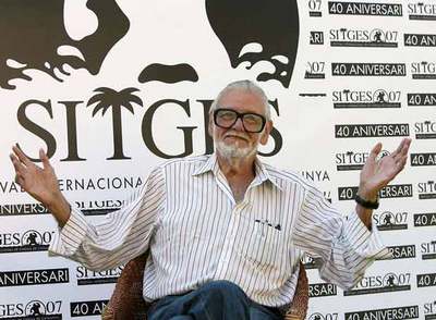 El director de cine George A. Romero, autor de  La noche de los muertos vivientes,  ayer en Sitges.