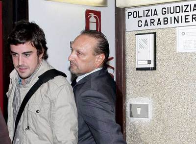 ALONSO DECLARA EN LA FISCALÍA DE MÓDENA