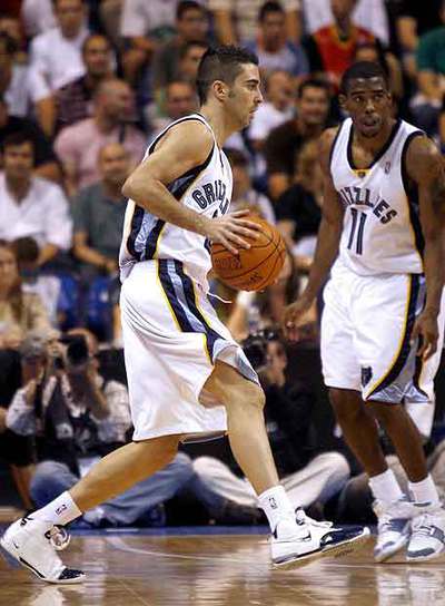 Navarro, en su debut con los Grizzlies.