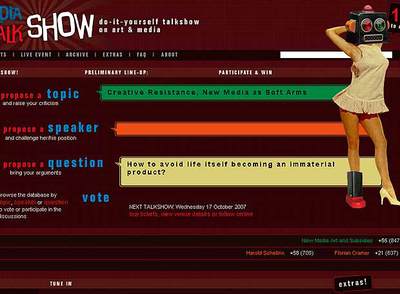 'Cool media hot talk show'.