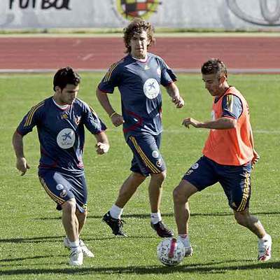 Michael Laudrup, ayer en Getafe.
