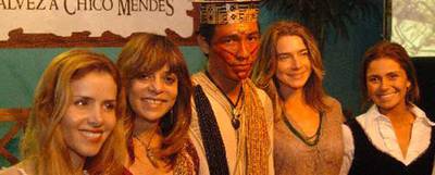 Intérpretes de  Amazonia,  telenovela de la cadena brasileña Globo.