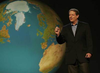 Al Gore, en una escena del documental  Una verdad incómoda,  de David Guggenheim.