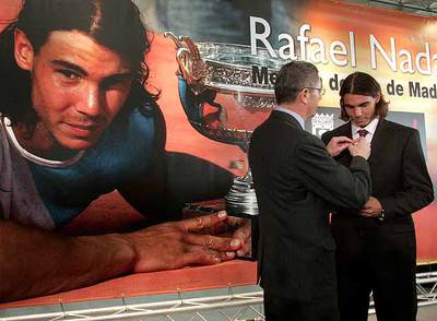 Nadal gana una medalla fuera de la pista