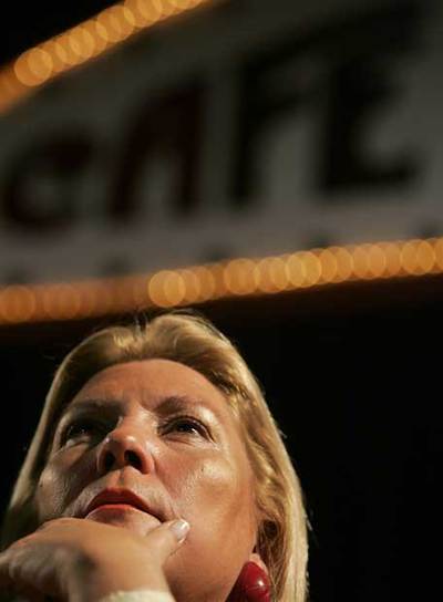 Elisa Carrió, ayer en Buenos Aires.