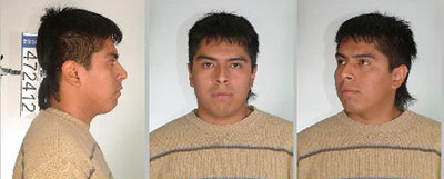 Ficha policial de Cristhian  Ossio Risco, un peruano que durante años grababa sus violaciones a una menor.