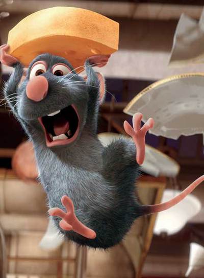 El chef Remy, en  Ratatouille. 