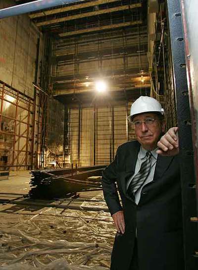 Juan Navarro Baldeweg, en las obras del Teatro del Canal.