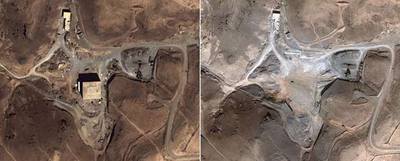 Imágenes por satélite confirman que la instalación siria, que fue bombardeada por aviones israelíes en septiembre, ha desaparecido.