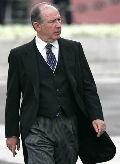 Rodrigo Rato, en la boda del príncipe Felipe y Letizia Ortiz, el 22 de mayo de 2004. rnFoto: Bernardo Pérez