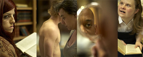 Varias imágenes del espectáculo  Myth , que se representa en el madrileño Festival de Otoño.