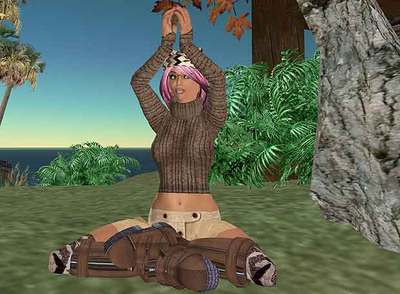 Imagen de un  avatar  en Second Life.