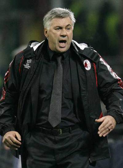 Ancelotti, en el partido contra el Shakhtar la semana pasada.