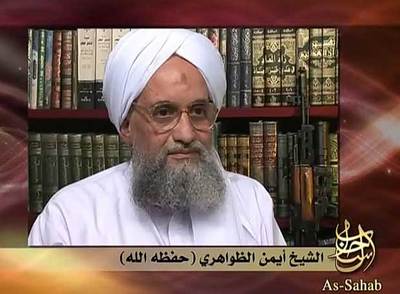 Ayman al-Zawahiri,  número dos  de Al Qaeda, durante la proclama que hizo a través de Internet.