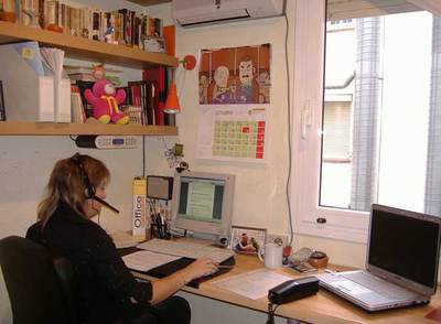 'Teletrabajadora' de la empresa Office Workshop.