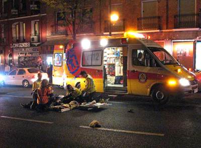 Atropello doble en Vallecas