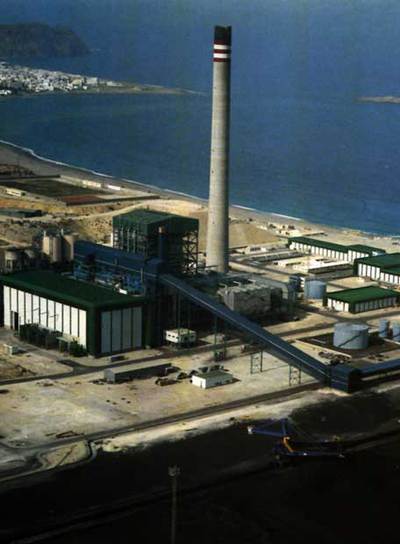 Central térmica de Carboneras (Almería).