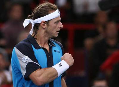Nalbandián, en el partido frente a Nadal en el pasado torneo de París.