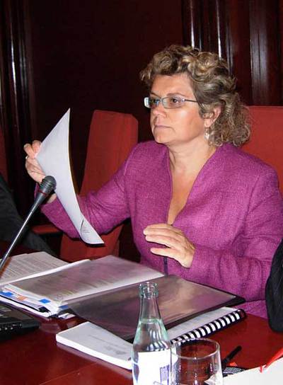 Marina Geli, ayer en el Parlament.