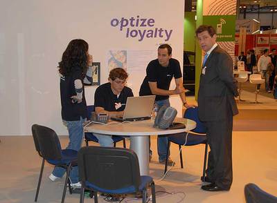 Estand de Optize en la feria informática SIMO de este año.
