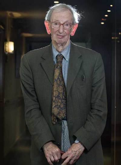 Eric Hobsbawm, en Barcelona.