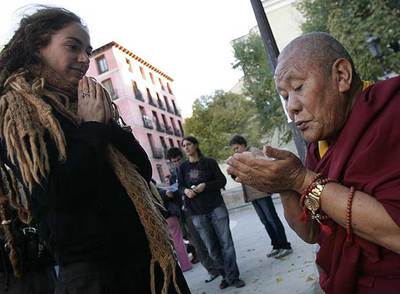 Los lamas bendicen Madrid