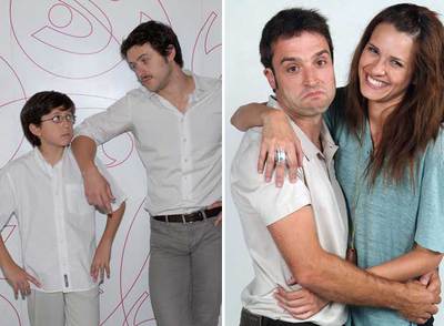 De izquierda a derecha, escenas de  Hermanos y detectives  (Tele 5) y  La familia Mata  (Antena 3).