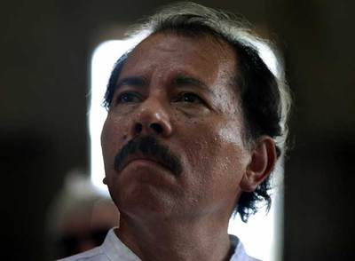 Daniel Ortega,  presidente de Nicaragua.
