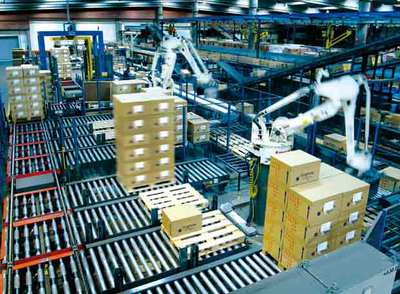 Uno de los modernos almacenes del grupo de servicios logísticos y de servicios especiales de transporte.