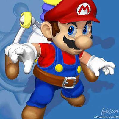 El fontanero Mario es el protagonista del videojuego  Super Mario Bros , obra de Shigeru Miyamoto.