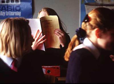 Alumnas de un colegio británico.