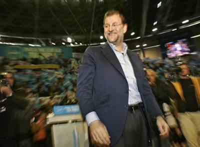 El presidente del PP, Mariano Rajoy, durante la clausura de la conferencia política del partido.