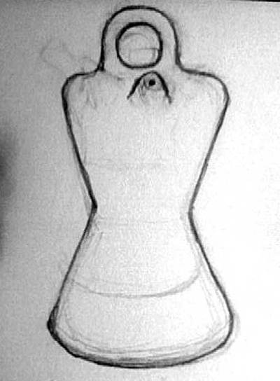 Boceto del artista Pedro Reyes, que ha elaborado para la exposición unas cerámicas con poemas que contienen la palabra  agua. 