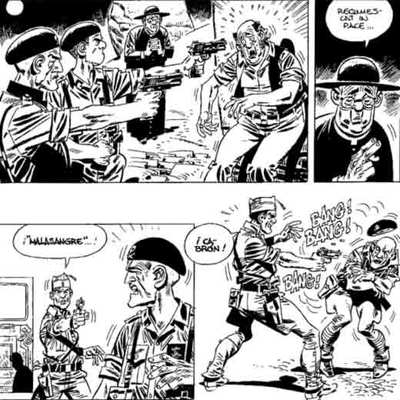 Viñetas de  36-39. Malos tiempos,  la última obra de Carlos Giménez.